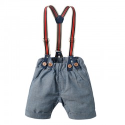 New summer European and American gentleman's suits, cross-border baby boy's clothing Factory wholesale short-sleeved shirt and shorts with crown prints