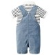 Cross-border new summer short-sleeved romper and shorts set, European and American gentleman's tuxedo for boys, drop shipping Cross-border new summer short-sleeved romper and shorts set, European and American gentleman's tuxedo for boys, drop shipping