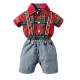 New summer European and American gentleman's suits, cross-border baby boy's clothing Factory wholesale short-sleeved shirt and shorts with crown prints New summer European and American gentleman's suits, cross-border baby boy's clothing Factory wholesale short-sleeved shirt and shorts with crown prints