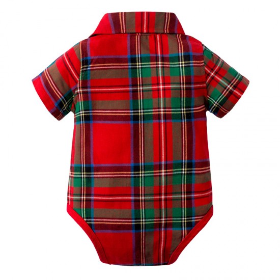 New summer European and American gentleman's suits, cross-border baby boy's clothing Factory wholesale short-sleeved shirt and shorts with crown prints New summer European and American gentleman's suits, cross-border baby boy's clothing Factory wholesale short-sleeved shirt and shorts with crown prints