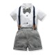 Cross-border new spring and autumn styles for fashionable baby boys' gentleman's suits, infant and toddler one-pieces, rompers, and long-sleeved rompers with hats. Cross-border new spring and autumn styles for fashionable baby boys' gentleman's suits, infant and toddler one-pieces, rompers, and long-sleeved rompers with hats.