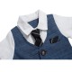 Cross-border European and American baby boy gentleman's suits, triangle rompers, and rompers New summer boys' formal wear, wholesale from manufacturers. Cross-border European and American baby boy gentleman's suits, triangle rompers, and rompers New summer boys' formal wear, wholesale from manufacturers.
