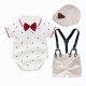 Summer new styles, European and American cross-border infant and toddler clothing, children's rompers, rompers, and multi-piece gentleman's suits with hats Summer new styles, European and American cross-border infant and toddler clothing, children's rompers, rompers, and multi-piece gentleman's suits with hats