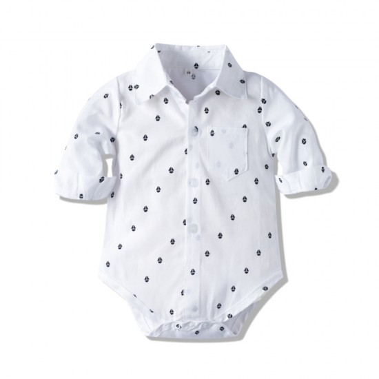Autumn new long-sleeved romper set, infant and toddler clothing, fashionable baby boy gentleman's clothing, cross-border. Wholesale Autumn new long-sleeved romper set, infant and toddler clothing, fashionable baby boy gentleman's clothing, cross-border. Wholesale