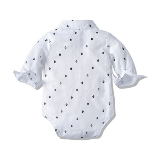 Autumn new long-sleeved romper set, infant and toddler clothing, fashionable baby boy gentleman's clothing, cross-border. Wholesale Autumn new long-sleeved romper set, infant and toddler clothing, fashionable baby boy gentleman's clothing, cross-border. Wholesale
