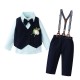Boys' formal suits, children's gentleman vests, shirts, and trousers, British-style four-piece party dresses Boys' formal suits, children's gentleman vests, shirts, and trousers, British-style four-piece party dresses