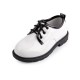 Children's shiny leather shoes, baby host performance shoes with hollow laces, fashionable boys' magic-stick PU leather shoes Children's shiny leather shoes, baby host performance shoes with hollow laces, fashionable boys' magic-stick PU leather shoes