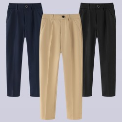 Boys' suits, black navy blue straight-leg pants for children, school trousers for middle and older children, piano performance suits and trousers.