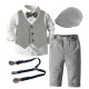 Cross-border European and American spring and autumn new styles, children's suits, bow ties, suspenders, bows, multi-piece sets, printed children's clothing, drop shipping Cross-border European and American spring and autumn new styles, children's suits, bow ties, suspenders, bows, multi-piece sets, printed children's clothing, drop shipping