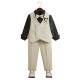 Cross-border new European and American summer infant and toddler clothing, short-sleeved romper, suspender shorts, and hat multi-piece set, manufacturer wholesale Cross-border new European and American summer infant and toddler clothing, short-sleeved romper, suspender shorts, and hat multi-piece set, manufacturer wholesale