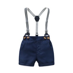 European and American cross-border direct sales: boy's summer sequined vest, shirt, and shorts, three-piece, elementary school performance suit