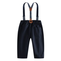 Fashionable brand manufacturers wholesale children's autumn and winter boys' suits, striped shirts and long pants for small and medium-sized boys, trendy children's clothing