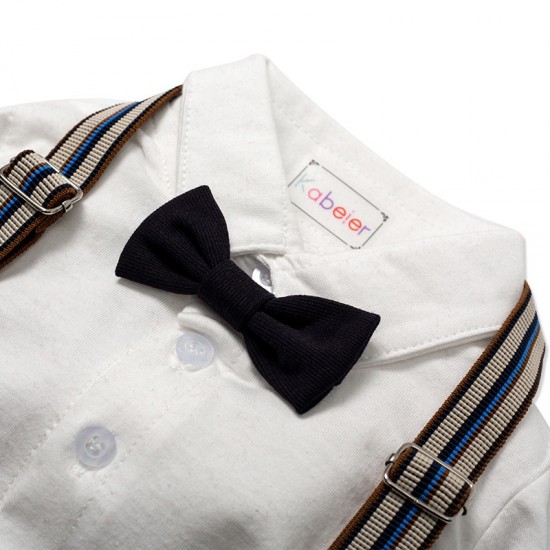 Cross-border baby boy gentleman's christening dress, new summer boy's one-piece romper, drop shipping, children's clothing dress. Cross-border baby boy gentleman's christening dress, new summer boy's one-piece romper, drop shipping, children's clothing dress.