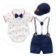 Summer new styles, European and American cross-border infant and toddler clothing, children's rompers, rompers, and multi-piece gentleman's suits with hats Summer new styles, European and American cross-border infant and toddler clothing, children's rompers, rompers, and multi-piece gentleman's suits with hats