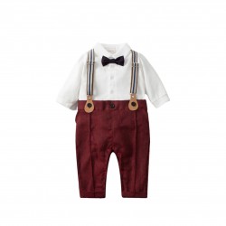 New spring and autumn children's clothing, including British-style vests, one-piece rompers, and hats for infants and toddlers.
