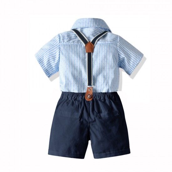 Cross-border summer new styles, baby boys' short-sleeved bow tie rompers, newborn baby summer triangle crawling rompers, and dresses Cross-border summer new styles, baby boys' short-sleeved bow tie rompers, newborn baby summer triangle crawling rompers, and dresses
