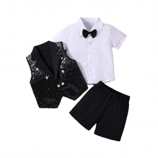 2021 summer boy's suit, baby cotton clothes, plaid shirt, children's short-sleeved summer overalls and shorts for birthdays 2021 summer boy's suit, baby cotton clothes, plaid shirt, children's short-sleeved summer overalls and shorts for birthdays