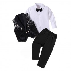 2021 summer boy's suit, baby cotton clothes, plaid shirt, children's short-sleeved summer overalls and shorts for birthdays