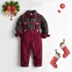 New cross-border spring and autumn boys' long-sleeved shirt suits, European and American Christmas plaid shirts, overalls, and casual children's wear. New cross-border spring and autumn boys' long-sleeved shirt suits, European and American Christmas plaid shirts, overalls, and casual children's wear.