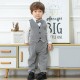 Cross-border European and American spring and autumn new styles, children's suits, bow ties, suspenders, bows, multi-piece sets, printed children's clothing, drop shipping Cross-border European and American spring and autumn new styles, children's suits, bow ties, suspenders, bows, multi-piece sets, printed children's clothing, drop shipping