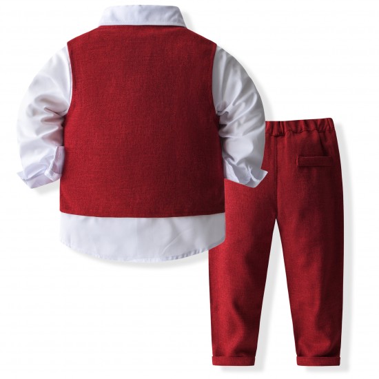 Cross-border summer boys' suits, bow ties, gentleman's overalls, shorts, short-sleeved shirts, four-piece suits, European and American children's suits, pure cotton Cross-border summer boys' suits, bow ties, gentleman's overalls, shorts, short-sleeved shirts, four-piece suits, European and American children's suits, pure cotton