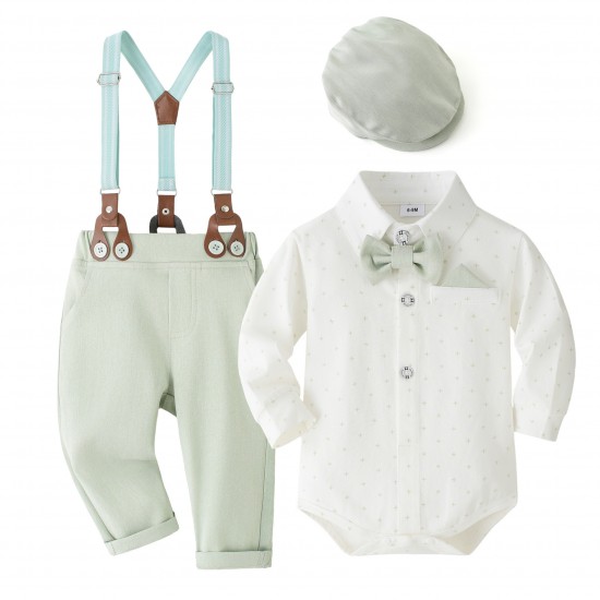 Cross-border new summer baby boy gentleman suits, first-year dresses, rompers, vests, shorts, and bow ties, multi-piece wholesale Cross-border new summer baby boy gentleman suits, first-year dresses, rompers, vests, shorts, and bow ties, multi-piece wholesale