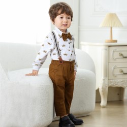 New cross-border gentleman's suits, Korean-style trendy for boys and girls, bow medals, baby bow ties, burgundy bow ties for girls.