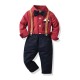 Cross-border European and American boy gentleman suits, including spring and autumn new long-sleeved shirts, pants, suspenders, and bow ties, multi-piece suits, for delivery. Cross-border European and American boy gentleman suits, including spring and autumn new long-sleeved shirts, pants, suspenders, and bow ties, multi-piece suits, for delivery.