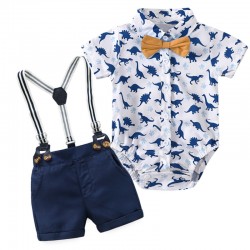 Cross-border autumn new styles, boys' gentleman suits, long-sleeved trousers, vests, hats, multi-piece sets, solid color performance costumes