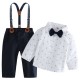 Fashionable brand manufacturers wholesale children's autumn and winter boys' suits, striped shirts and long pants for small and medium-sized boys, trendy children's clothing Fashionable brand manufacturers wholesale children's autumn and winter boys' suits, striped shirts and long pants for small and medium-sized boys, trendy children's clothing