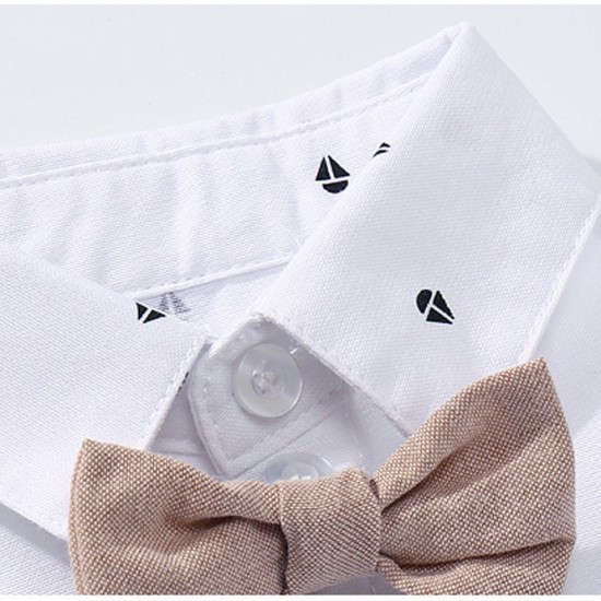 Children's clothing, first-source, summer short-sleeved, two-piece, romper suits, British-style gentleman's summer suits Children's clothing, first-source, summer short-sleeved, two-piece, romper suits, British-style gentleman's summer suits