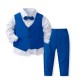 New cross-border children's suits, baby banquets, and party suits, with a floral collar and vest, and a European and American style. New cross-border children's suits, baby banquets, and party suits, with a floral collar and vest, and a European and American style.