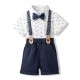 Cross-border baby boy export baby overalls, new summer shark stripe toddler clothing, infant summer Cross-border baby boy export baby overalls, new summer shark stripe toddler clothing, infant summer