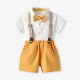2021 new stylish short-sleeved shirts, overalls, and pants for performances, Korean-style children's clothing. 2021 new stylish short-sleeved shirts, overalls, and pants for performances, Korean-style children's clothing.