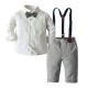 Cross-border European and American spring and autumn new styles, children's suits, bow ties, suspenders, bows, multi-piece sets, printed children's clothing, drop shipping Cross-border European and American spring and autumn new styles, children's suits, bow ties, suspenders, bows, multi-piece sets, printed children's clothing, drop shipping