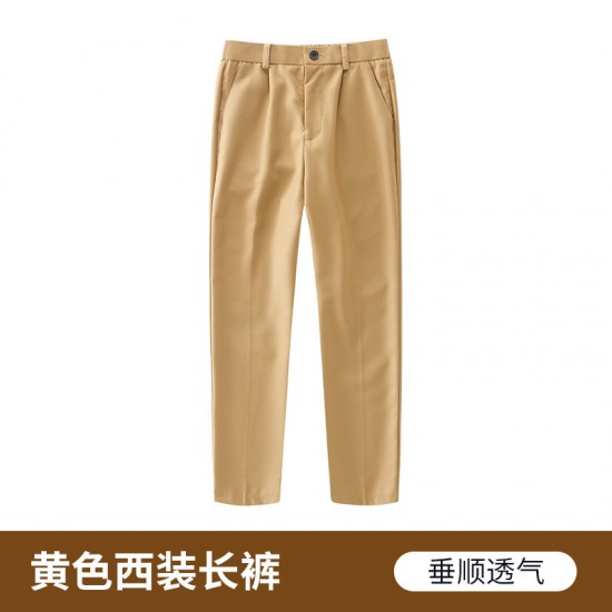 Boys' suits, black navy blue straight-leg pants for children, school trousers for middle and older children, piano performance suits and trousers. Boys' suits, black navy blue straight-leg pants for children, school trousers for middle and older children, piano performance suits and trousers.