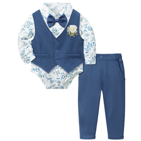Three-piece, dropshipping for infant and toddler boys' suits Three-piece, dropshipping for infant and toddler boys' suits