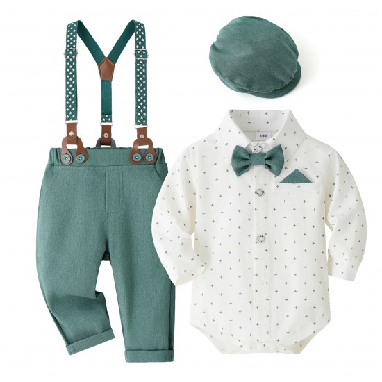 Cross-border new summer baby boy gentleman suits, first-year dresses, rompers, vests, shorts, and bow ties, multi-piece wholesale Cross-border new summer baby boy gentleman suits, first-year dresses, rompers, vests, shorts, and bow ties, multi-piece wholesale