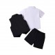 2021 summer boy's suit, baby cotton clothes, plaid shirt, children's short-sleeved summer overalls and shorts for birthdays 2021 summer boy's suit, baby cotton clothes, plaid shirt, children's short-sleeved summer overalls and shorts for birthdays