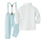 Cross-border new British-style children's clothing, long-sleeved shirt, suspender shorts, boy's banquet host performance dress Cross-border new British-style children's clothing, long-sleeved shirt, suspender shorts, boy's banquet host performance dress
