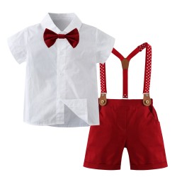 New, spot-on, cross-border European and American spring and toddler boy gentleman's suits, shirts, and vests