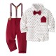 Cross-border new British-style children's clothing, long-sleeved shirt, suspender shorts, boy's banquet host performance dress Cross-border new British-style children's clothing, long-sleeved shirt, suspender shorts, boy's banquet host performance dress