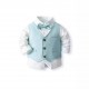 Spring and autumn new printed shirt, suspender vest, and handsome European and American style boy's blazer Spring and autumn new printed shirt, suspender vest, and handsome European and American style boy's blazer