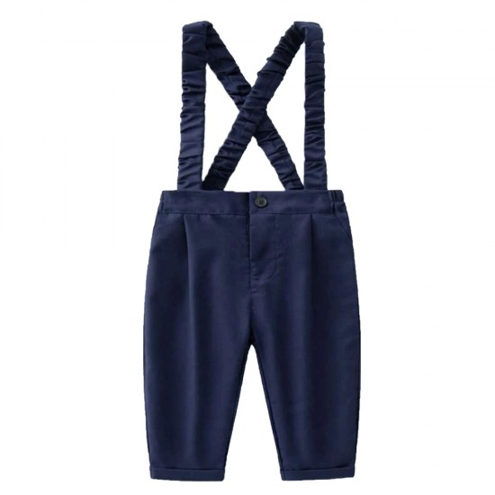 Cross-border new spring and autumn children's suits for boys, including solid-color long-sleeved bow tie performance suits, pleated children's clothing. Cross-border new spring and autumn children's suits for boys, including solid-color long-sleeved bow tie performance suits, pleated children's clothing.