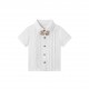Cross-border new summer short-sleeved pleated top and shorts suit for boys, two-piece gentleman's suit for baby boys. Cross-border new summer short-sleeved pleated top and shorts suit for boys, two-piece gentleman's suit for baby boys.