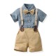 New stylish summer boy suits, trendy baby influencer shirts, short-sleeved children's gentleman's summer two-piece suits. New stylish summer boy suits, trendy baby influencer shirts, short-sleeved children's gentleman's summer two-piece suits.