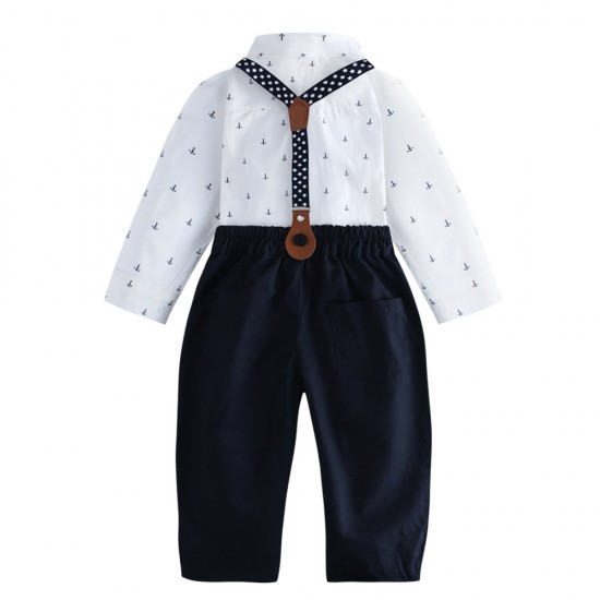 Fashionable brand manufacturers wholesale children's autumn and winter boys' suits, striped shirts and long pants for small and medium-sized boys, trendy children's clothing Fashionable brand manufacturers wholesale children's autumn and winter boys' suits, striped shirts and long pants for small and medium-sized boys, trendy children's clothing