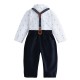 Fashionable brand manufacturers wholesale children's autumn and winter boys' suits, striped shirts and long pants for small and medium-sized boys, trendy children's clothing Fashionable brand manufacturers wholesale children's autumn and winter boys' suits, striped shirts and long pants for small and medium-sized boys, trendy children's clothing